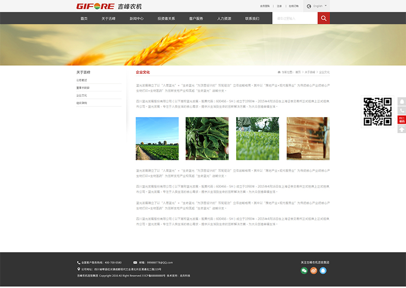 农业网站建设