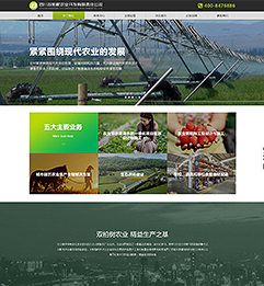 四川双柏树农业开发公司网站设计案例